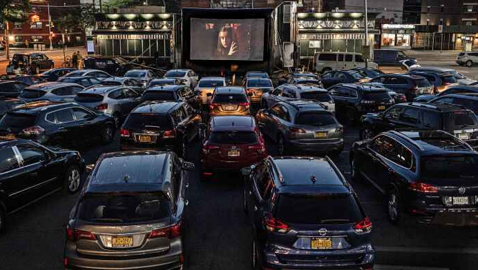 this pictures shows drive-In Movie Theatres