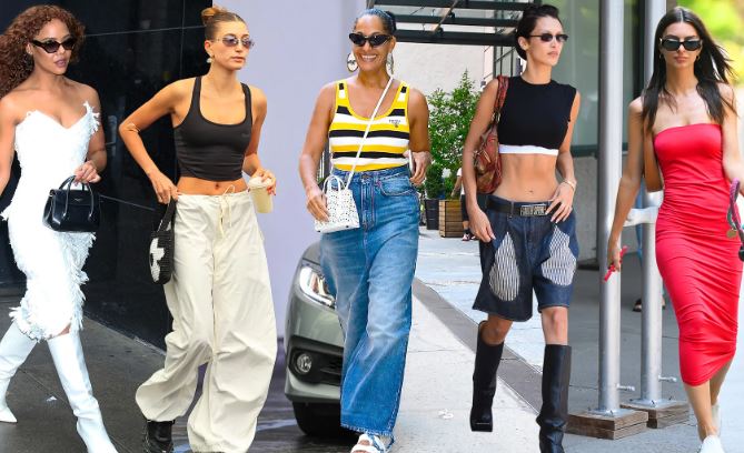 this image shows some of the celebrities' Fashion Trends